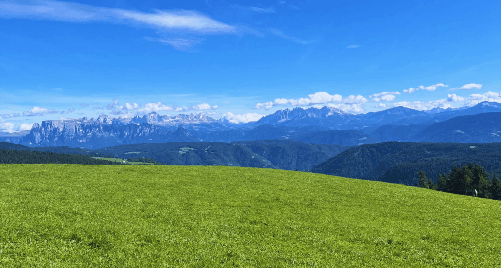 View of the mountains, photo taken in South Tyrol by marketing manager Maximilian